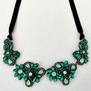 2/$20 Banana Republic "Emerald" Jewels Collar Statement Necklace